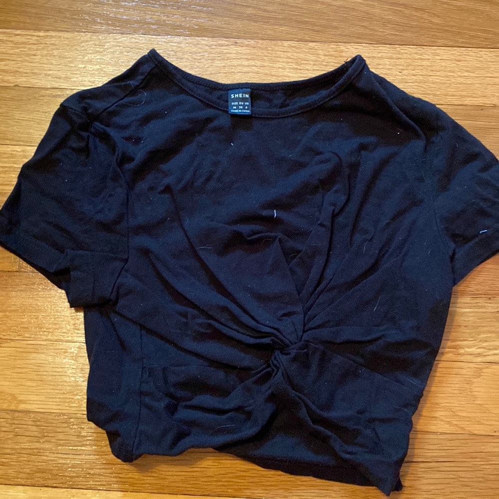 Knot front short sleeve